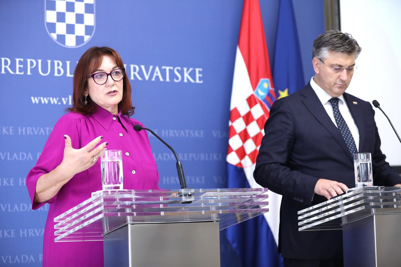 Zagreb: Izjave nakon sastanka Andreja Plenkovića i Dubravke Šuice