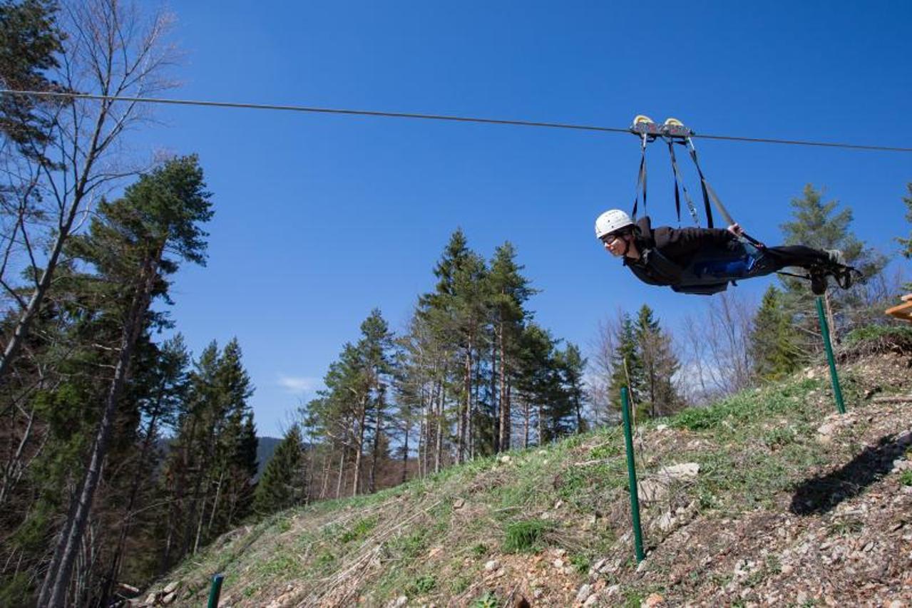 Zip line - Pazi medo