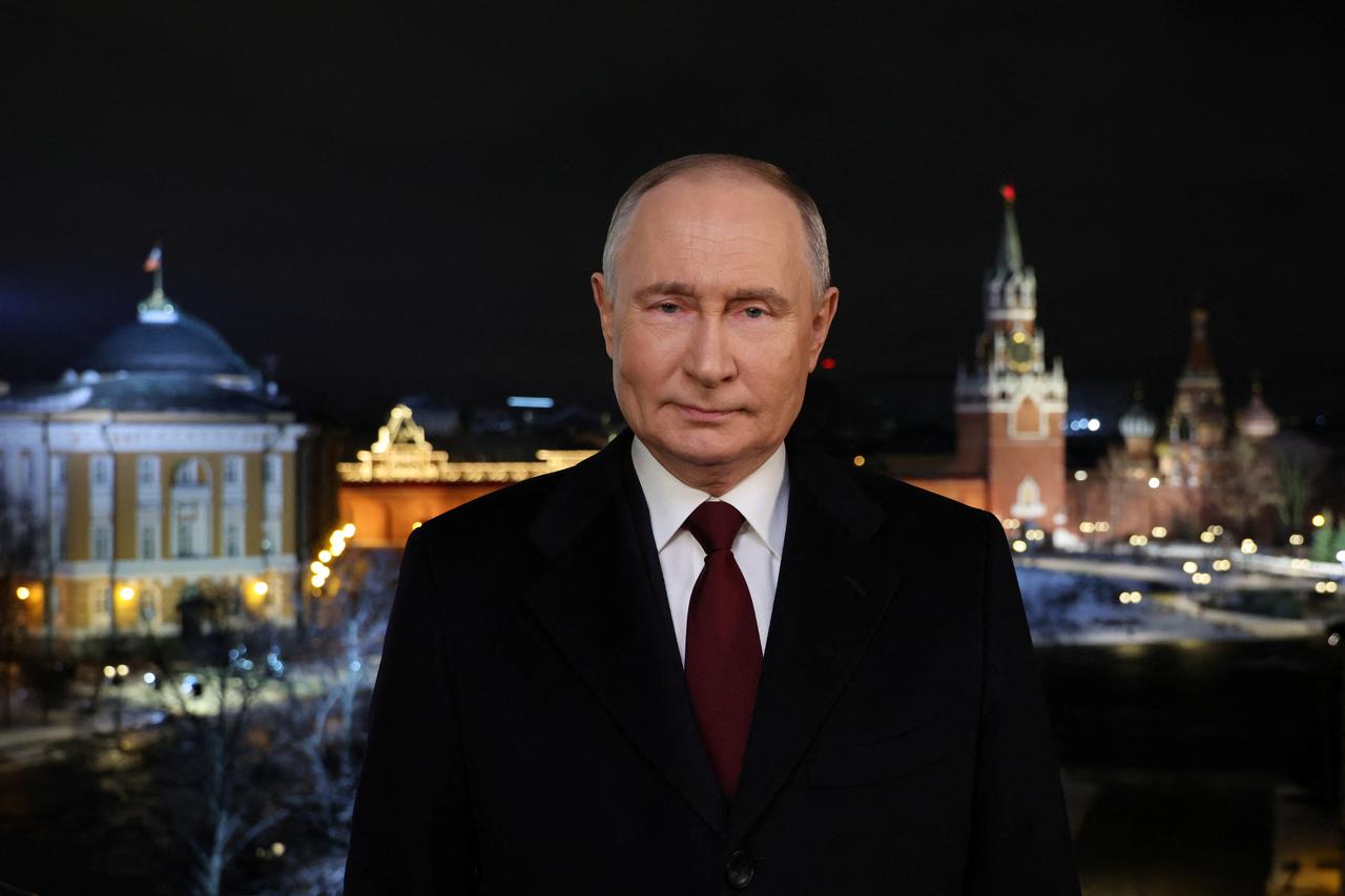 Russian President Putin makes his New Year address to the nation in Moscow
