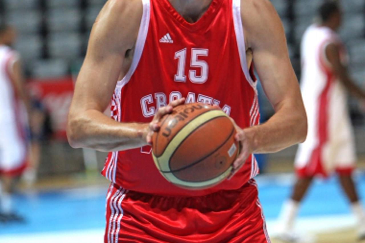 '21.08.2010., Zadar - Utakmica Svjetskog kosarkaskog kupa, Hrvatska - Jordan. Luksa Andric. Photo: Zeljko Mrsic/PIXSELL'