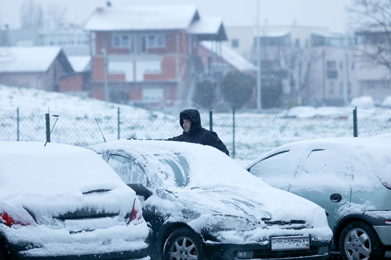 Snijeg u Zagrebu