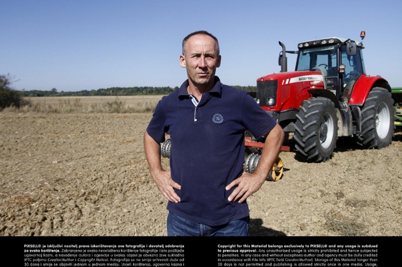 'SPECIJAL MOJA ZEMLJA 26.09.2012., Piskorevci - Matija Brlosic, predsjednik Hrvatske poljoprivredne komore.  Photo: Marko Mrkonjic/PIXSELL'