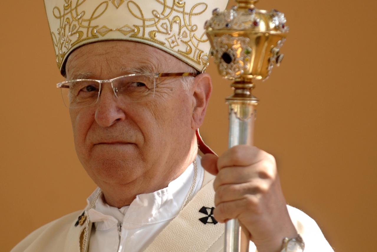 'unutrasnja-15.08.2009.aljmas,hrvatska,veliki broj vjernika dosao na svetu misu na dan velike gospe aljmaske,marin srakic vodio svetu misu Photo: Davor Javorovic/Vecernji list'