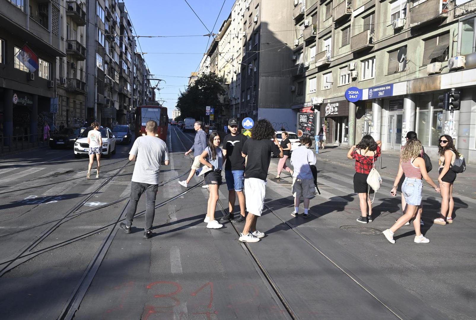 04, July, 2025, Belgrade - The police broke up the blockade at the Faculty of Law a few minutes after 7 am. Photo: M.M./ATAImages

04, jul, 2025, Beograd - Policija je nekoliko minuta posle 7 ujutro razbila blokadu kod Pravnog fakulteta. Photo: M.M./ATAImages Photo: M.M./ATAImages/PIXSELL