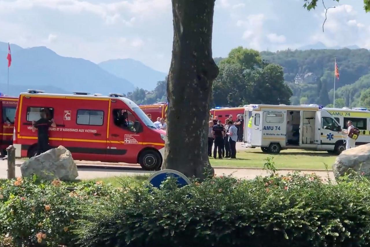 Children injured in knife attack in French alpine town of Annecy