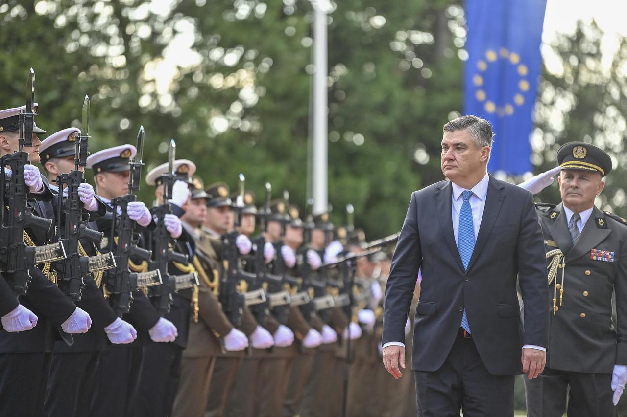 Zagreb: Svečani prijem povodom Dana policije u Predsjedničkim dvorima