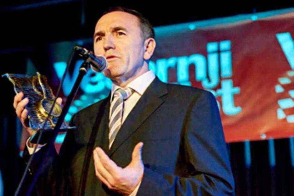 Organizator Domovnice Stipe Puđa tijekom dodjele prvih Domovnica