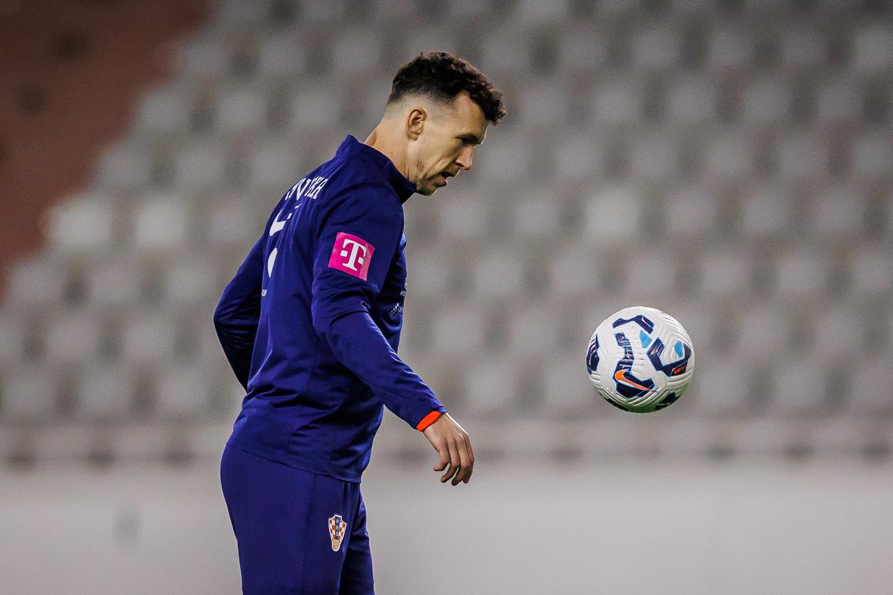 Split: Trening nogometaša reprezentacije Hrvatske na Poljudu