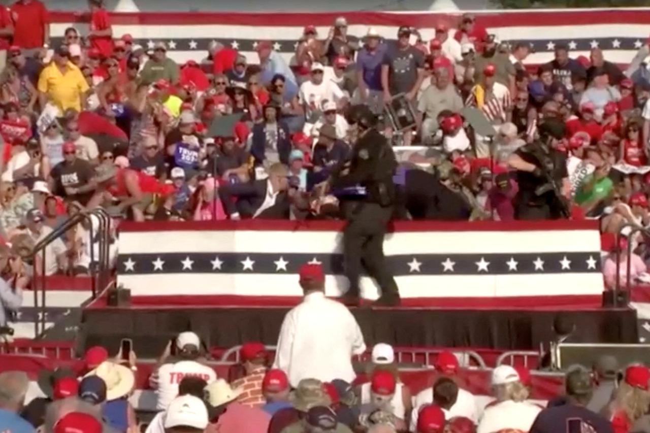 Trump rushed from rally after gunfire rings out