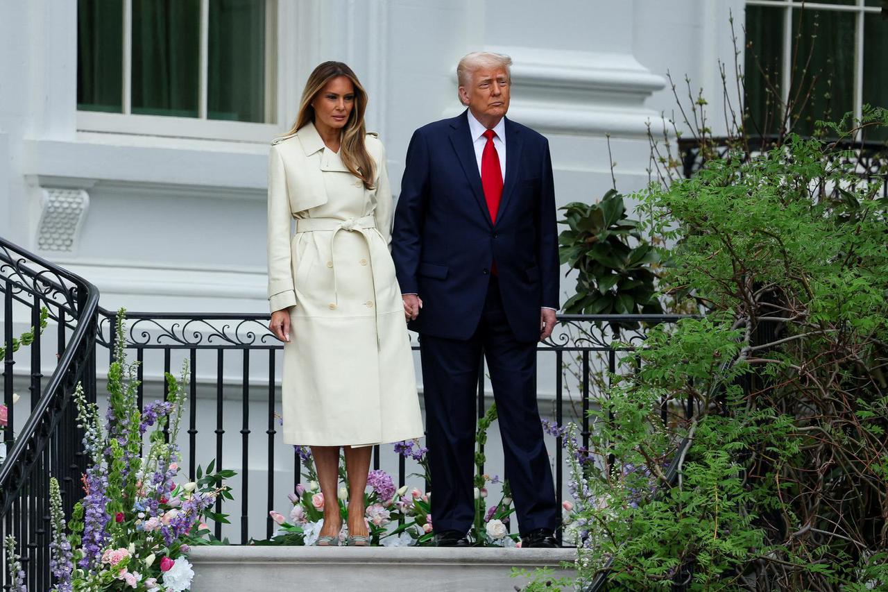 U.S. President Trump attends the annual White House Easter Egg Roll
