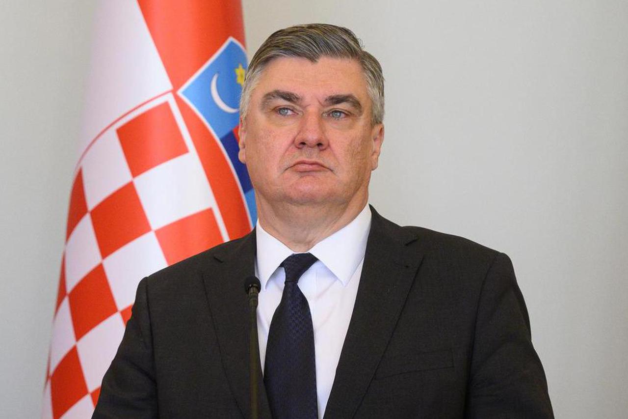 Zagreb: Izjave za medije predsjednice Sjeverne Makedonije Gordane Siljanovske-Davkove i Zorana Milanovića