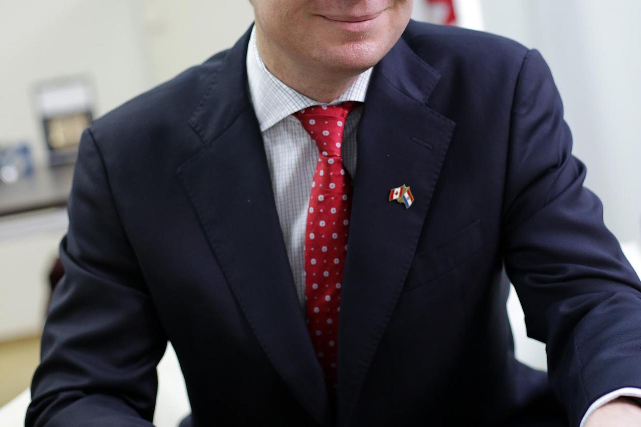 07.01.2016., Zagreb -  Kandski veleposlanik Daniel Maksymiuk.  Photo: Grgur Zucko/PIXSELL