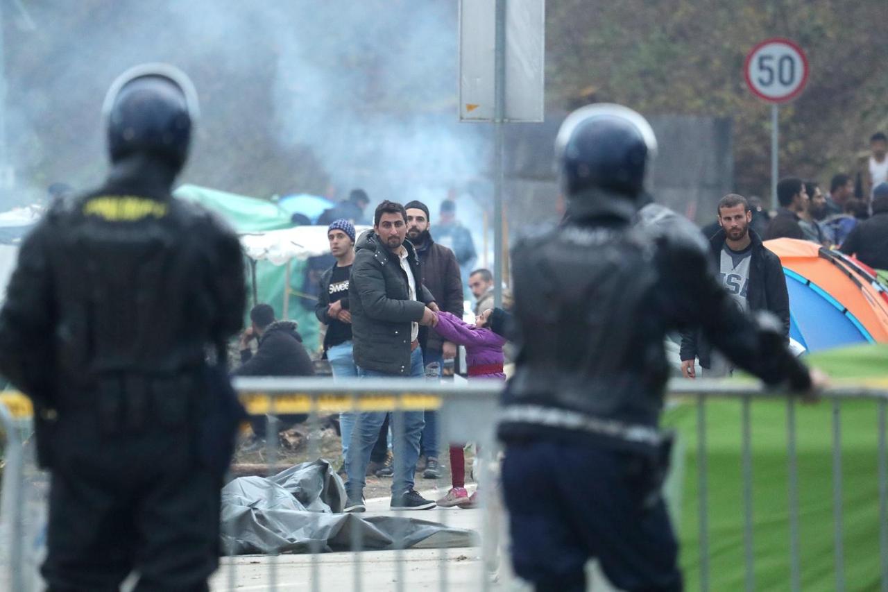 Migranti na graničnom prijelazu Maljevac