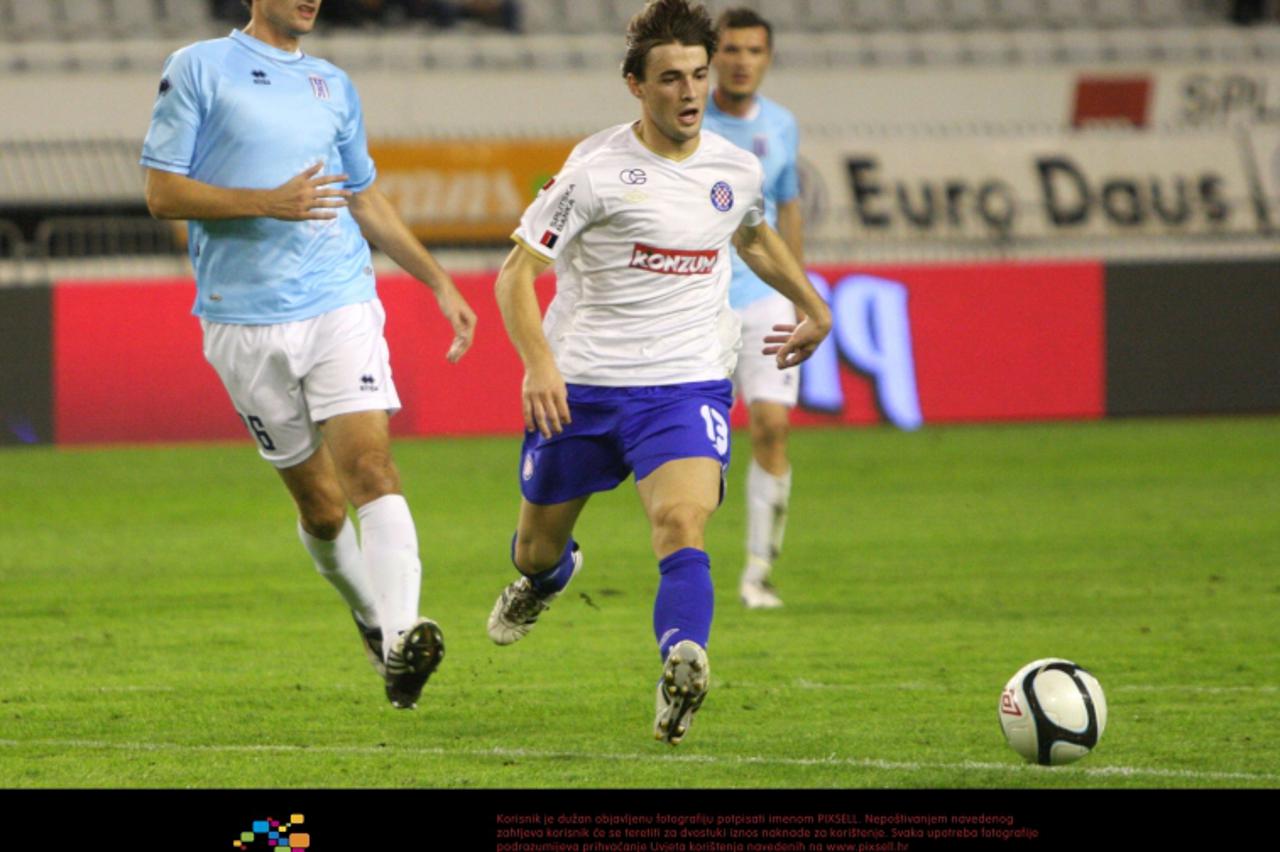 '26.10.2011., Split - 1/8 zavsnice nogometnog kupa Hrvatske, HNK Hajduk - NK Karlovac. Ante Vukusic, Ottochian.  Photo: Ivana Ivanovic/PIXSELL'