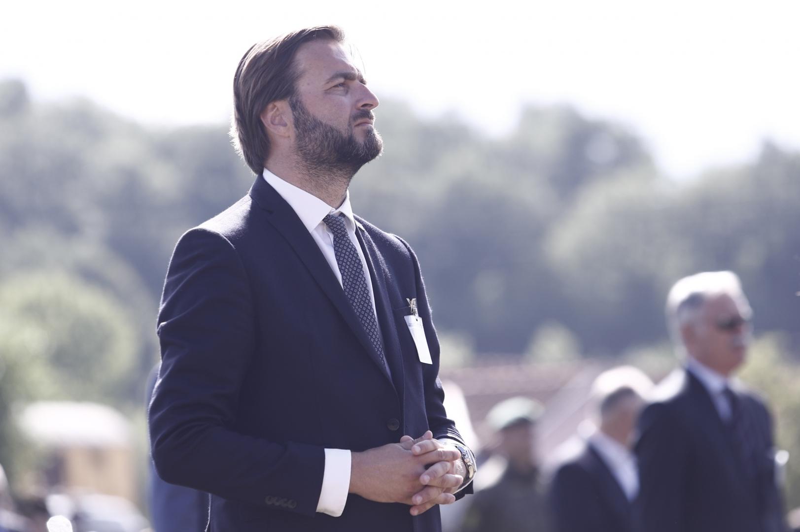 05.08.2021., Knin - Svecani program i dolazak drzavnih duznosnika povodom Dana pobjede i domovinske zahvalnosti te Dana hrvatskih branitelja na stadionu NK Dinara. Tomislav Coric. Photo: Milan Sabic/PIXSELL