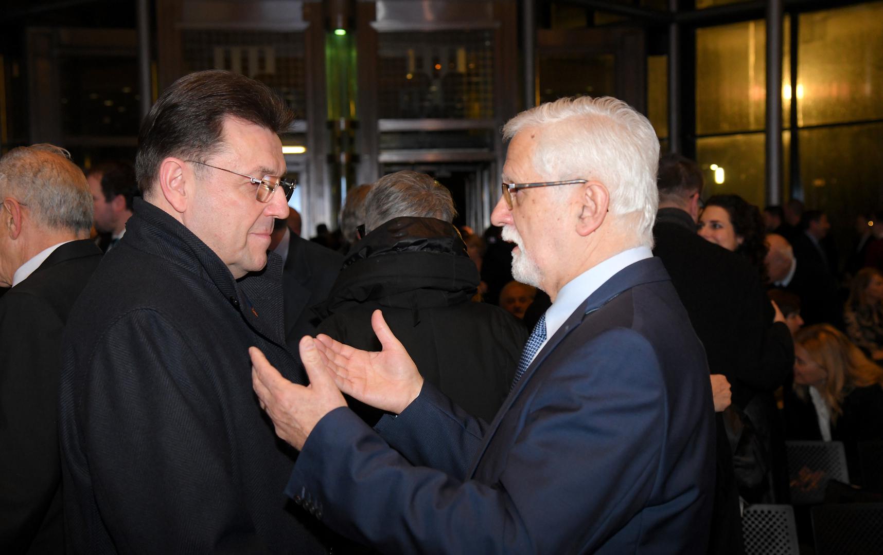 16.01.2023., Zagreb - U Nacionalnoj i sveucilisnoj knjiznici odrzana je promocija 2. dopunjenog izdanja knjige "Diplomatska oluja" Mate Granica. Photo: Josip Regovic/PIXSELL
