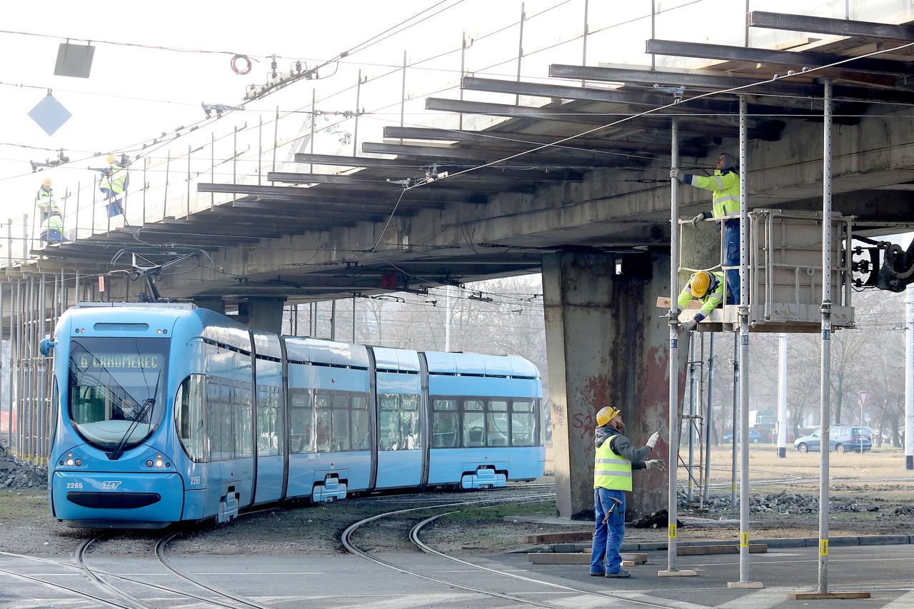 Zagreb: Zbog radova na Mostu Mladosti zatvoren kružni tok u Zapruđu