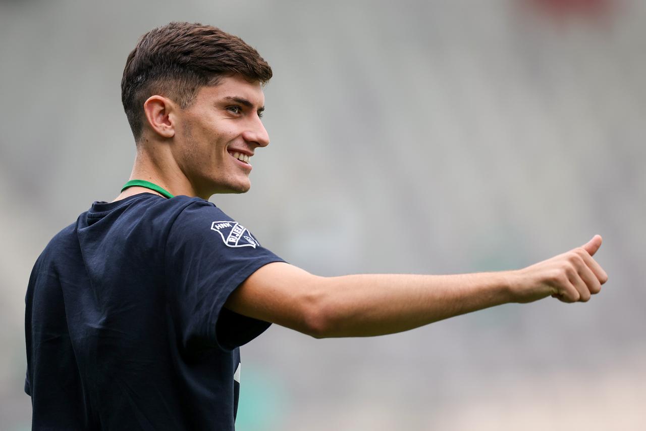 Ljubljana: Nogometaši Rijeke prošetali terenom uoči uzvratnog susreta s Olimpijom 