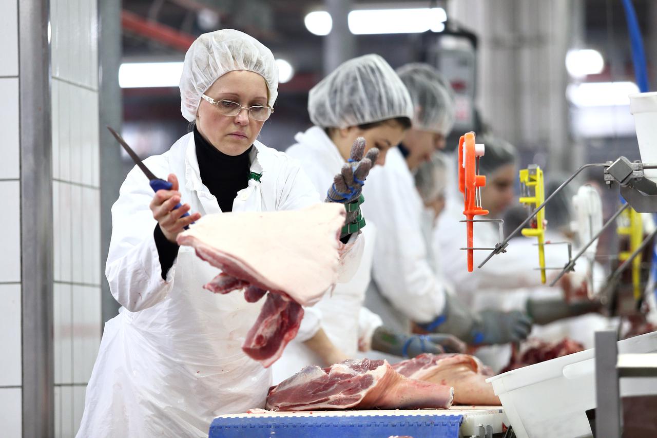 05.02.2014., Vrbovec - Pogon mesne industrije PIK Vrbovec,  vodece  mesne kompanije u Hrvatskoj i regiji. Photo: Davor Puklavec/PIXSELL