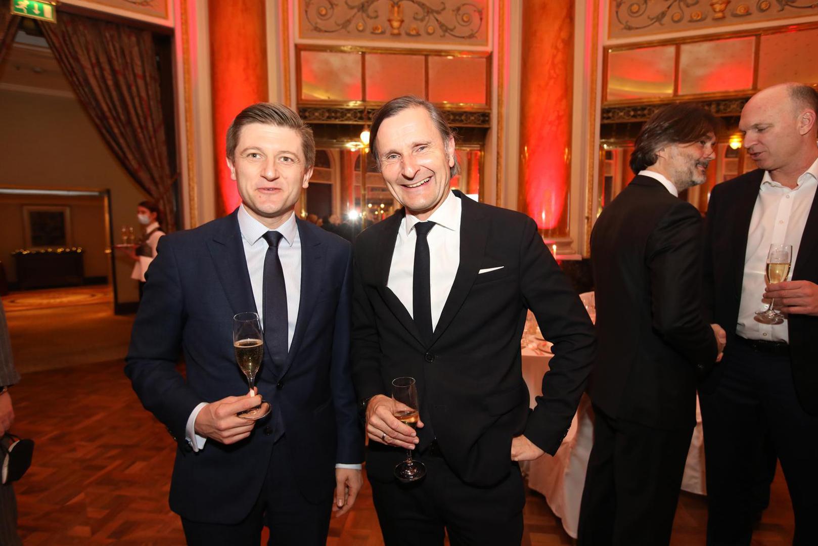 14.12.2021 Zagreb-  U hotelu Esplanade odrzano je proglasenje gospodarstvenika i gospodarskog dogadjaja 2021. godine u izboru Vecernjeg lista. Zdravko Maric, Klaus Schweighofer