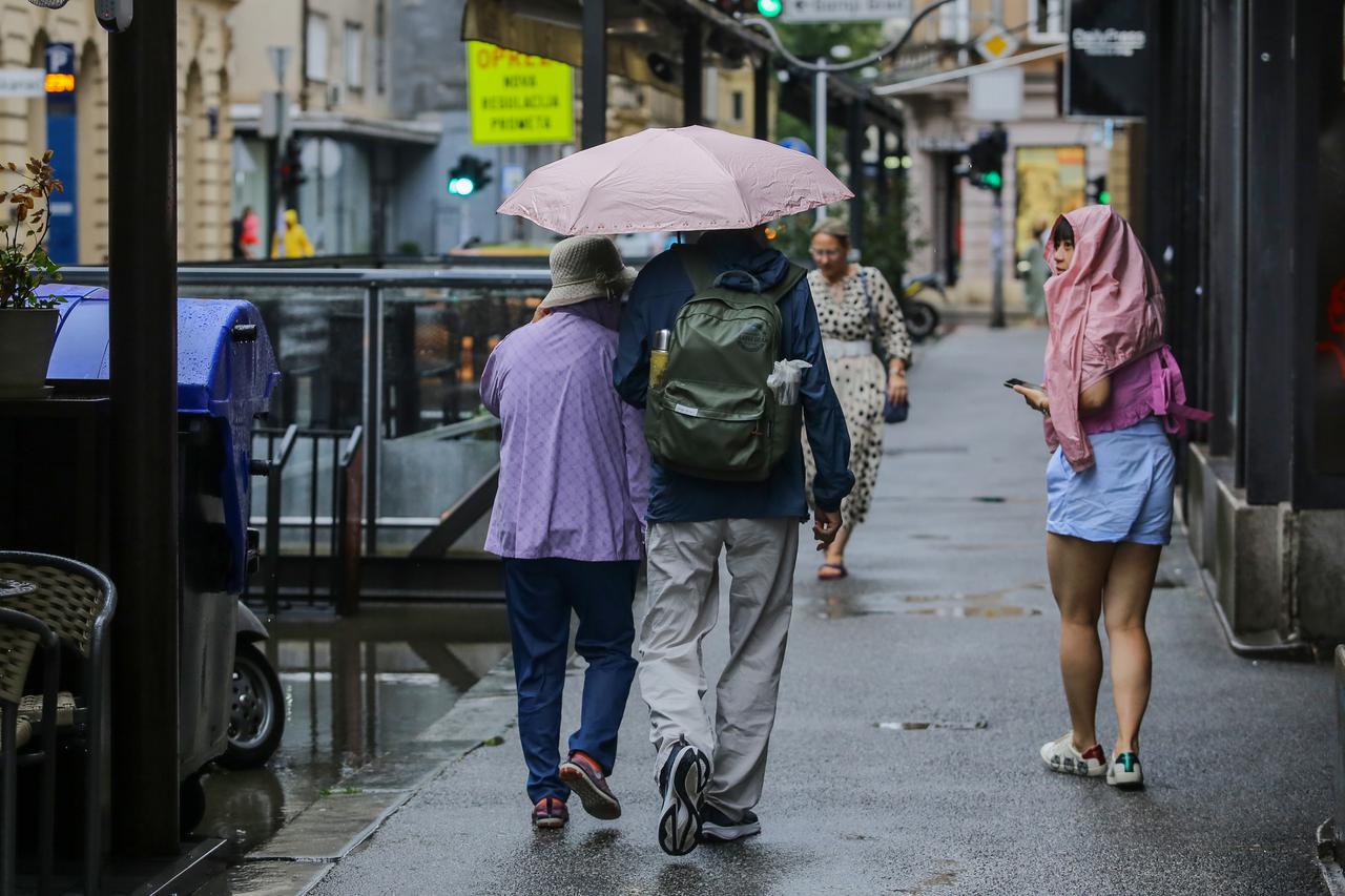 Snažan pljusak u Zagrebu