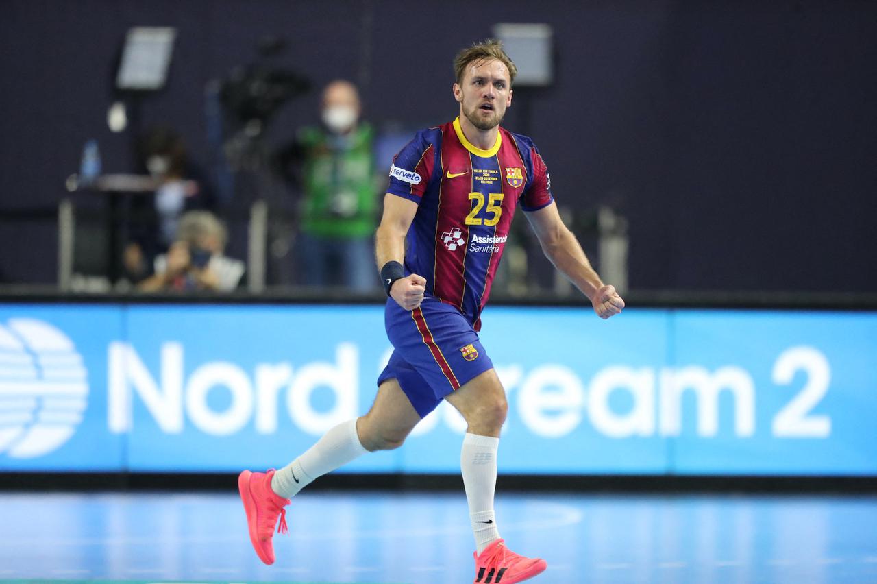 Match de handball en Champions League Paris Saint-Germain contre Barcelone à Cologne, Allemagne