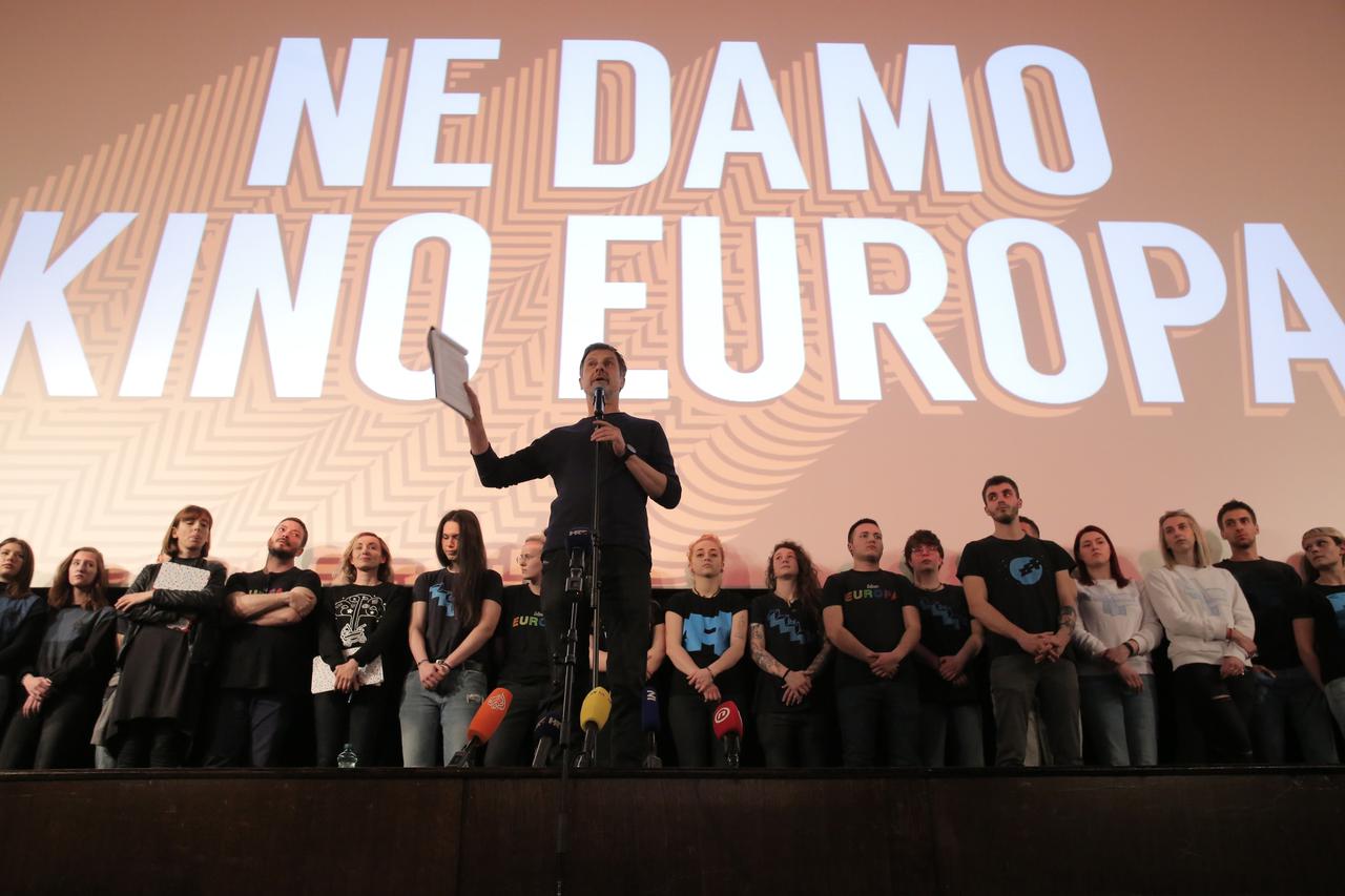 Zagreb: Održan prosvjed 'Ne damo Kino Europa'