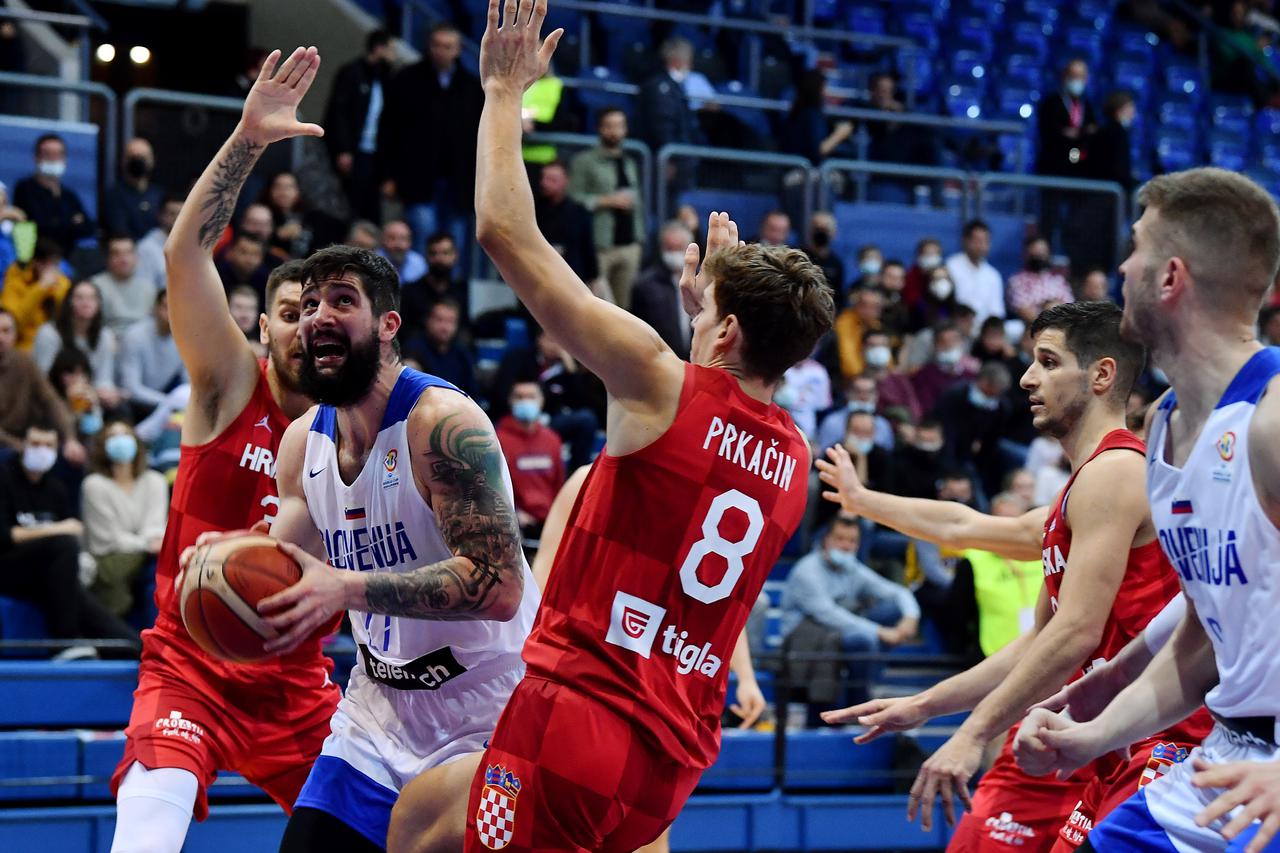 Zagreb: Kvalifikacijska utakmica Hrvatska - Slovenija za košarkaško SP 2023. godine
