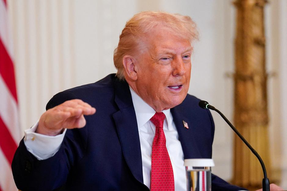 U.S. President Trump participates in rural health roundtable, at the White House in Washington