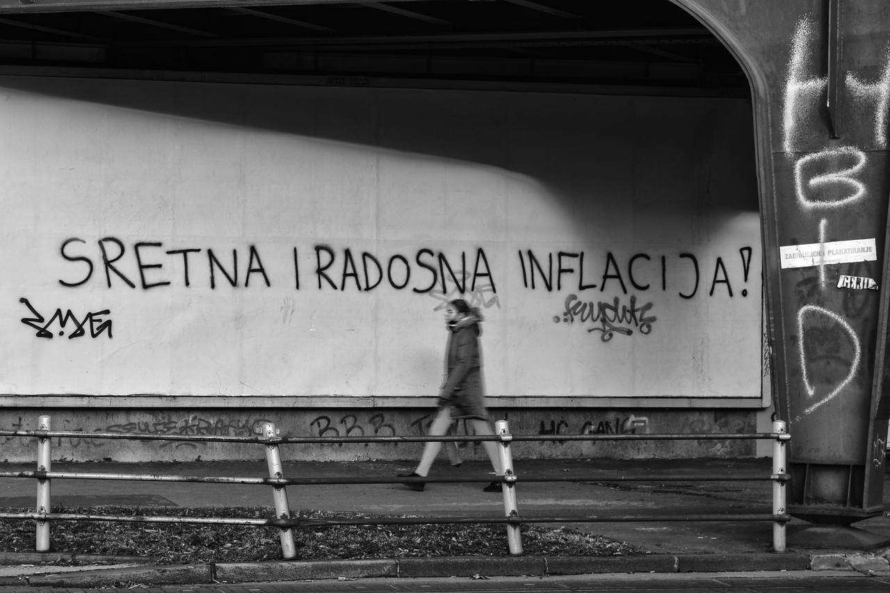 Zagreb: Strah od inflacije vidi se i na zidovima