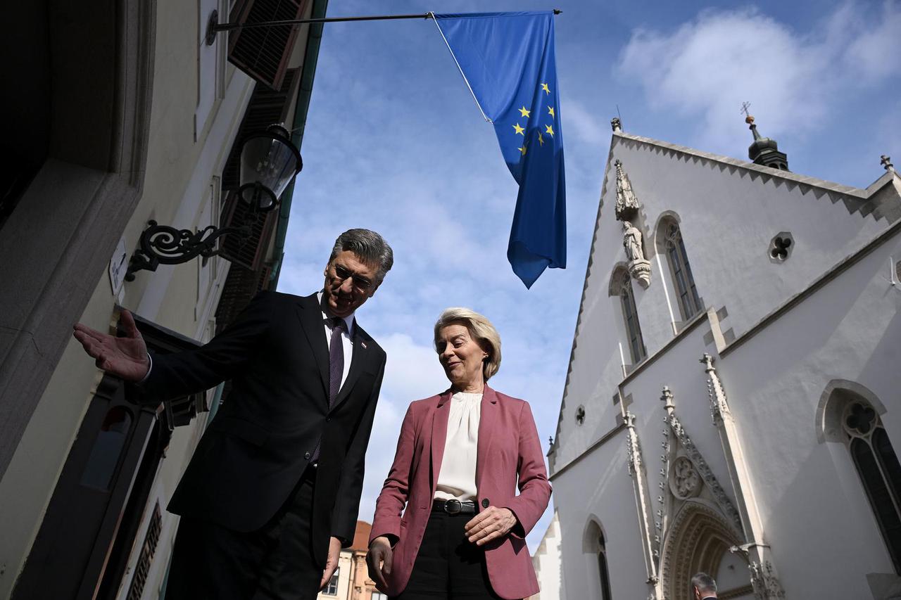 Zagreb: Sastanak predsjednika Vlade Andreja Plenkovića s predsjednicom Europske komisije Ursulom von der Leyen