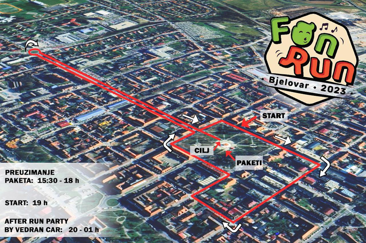 FUN RUN utrka Bjelovar