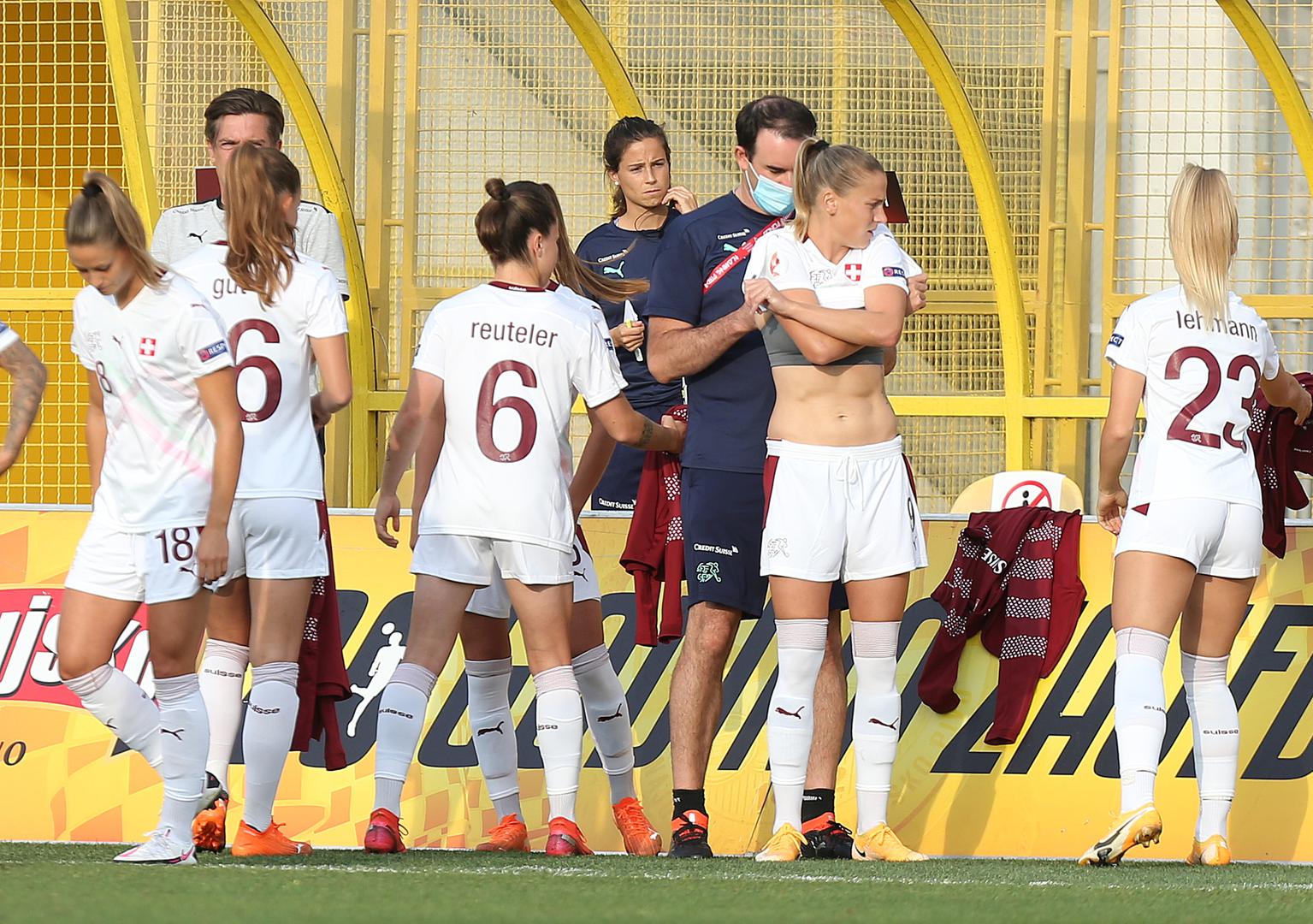 18.09.2020., Zapresic - Kvalifikacijska utakmica za zensko nogometno EP, Hrvatska - Svicarska. Photo: Marko Prpic/PIXSELL