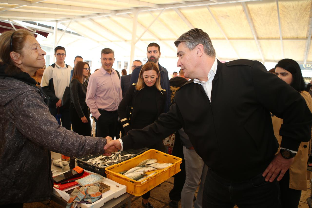 Predsjednički kandidat Zoran Milanović posjetio Split i družio se s građanima