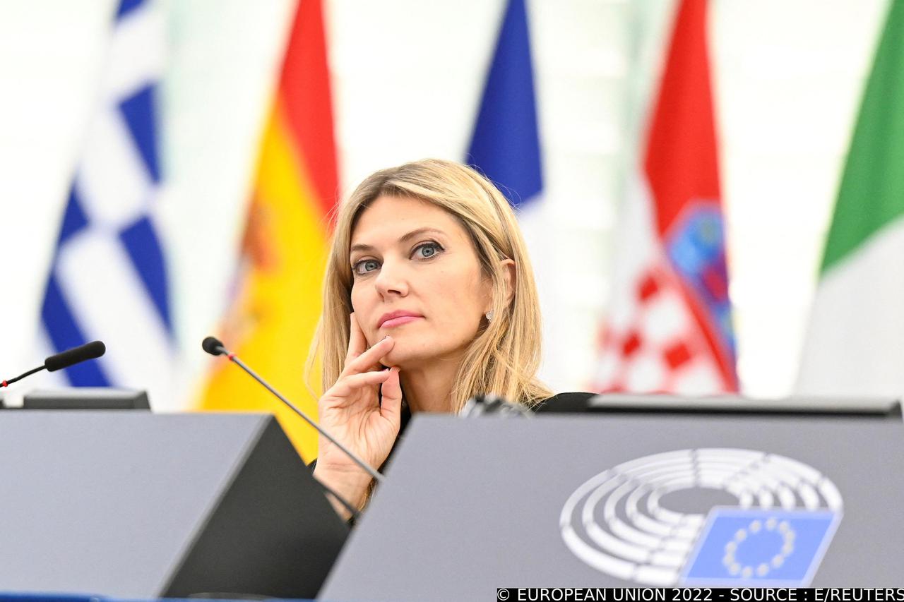 European Parliament vice president, Greek socialist Eva Kaili, is seen at the European Parliament in Strasbourg