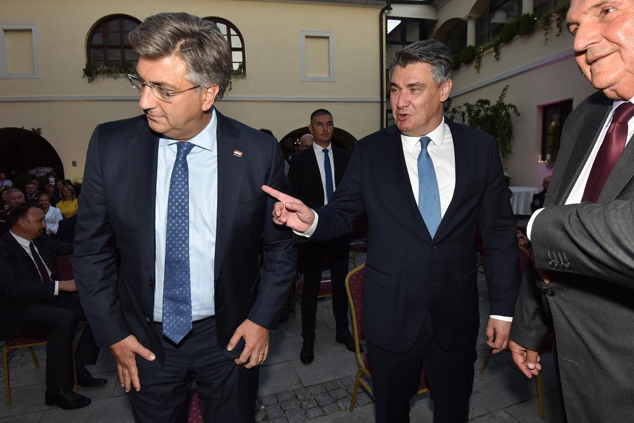 Varaždin: Milanović i Plenković na svečanoj sjednici Varaždinske županije