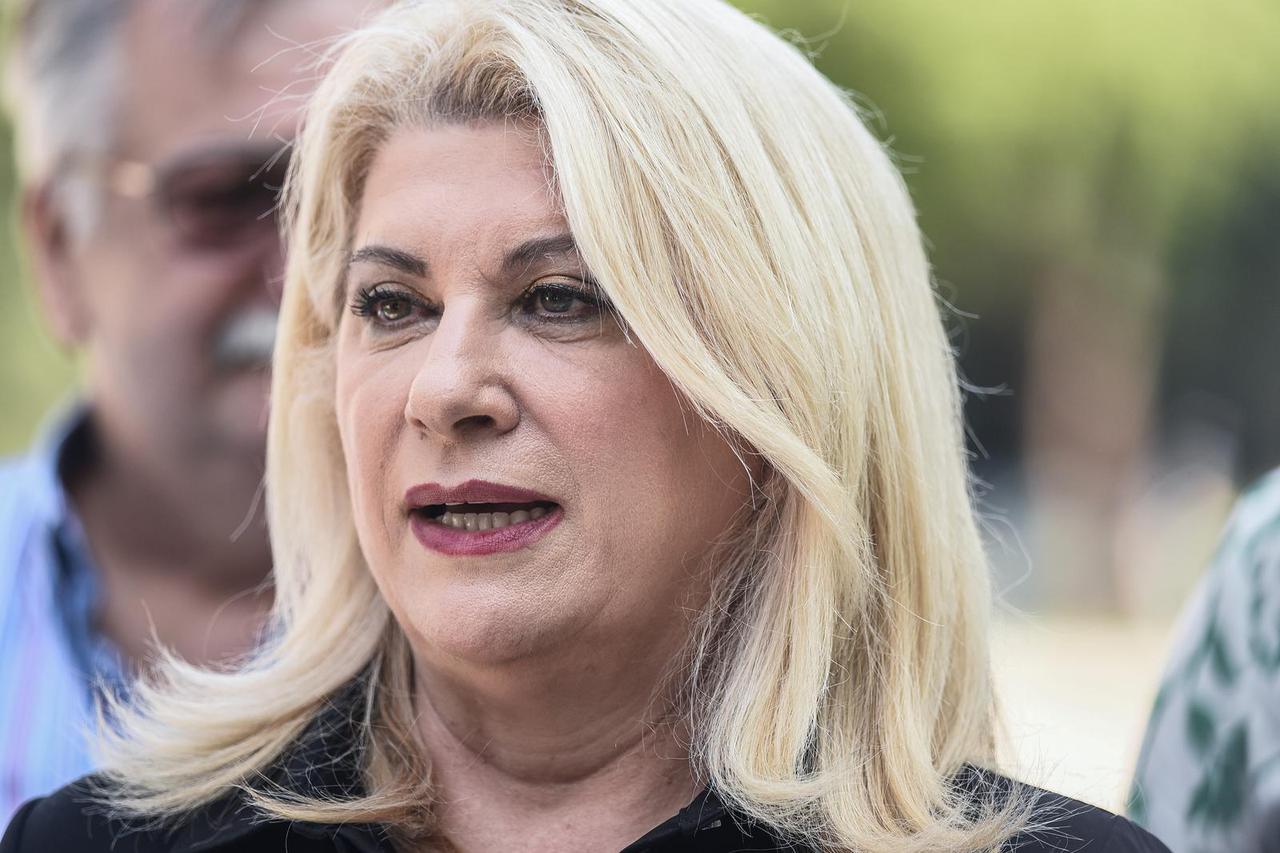 Vesna Škare Ožbolt na konferenciji za medije o obnovi Zagreba