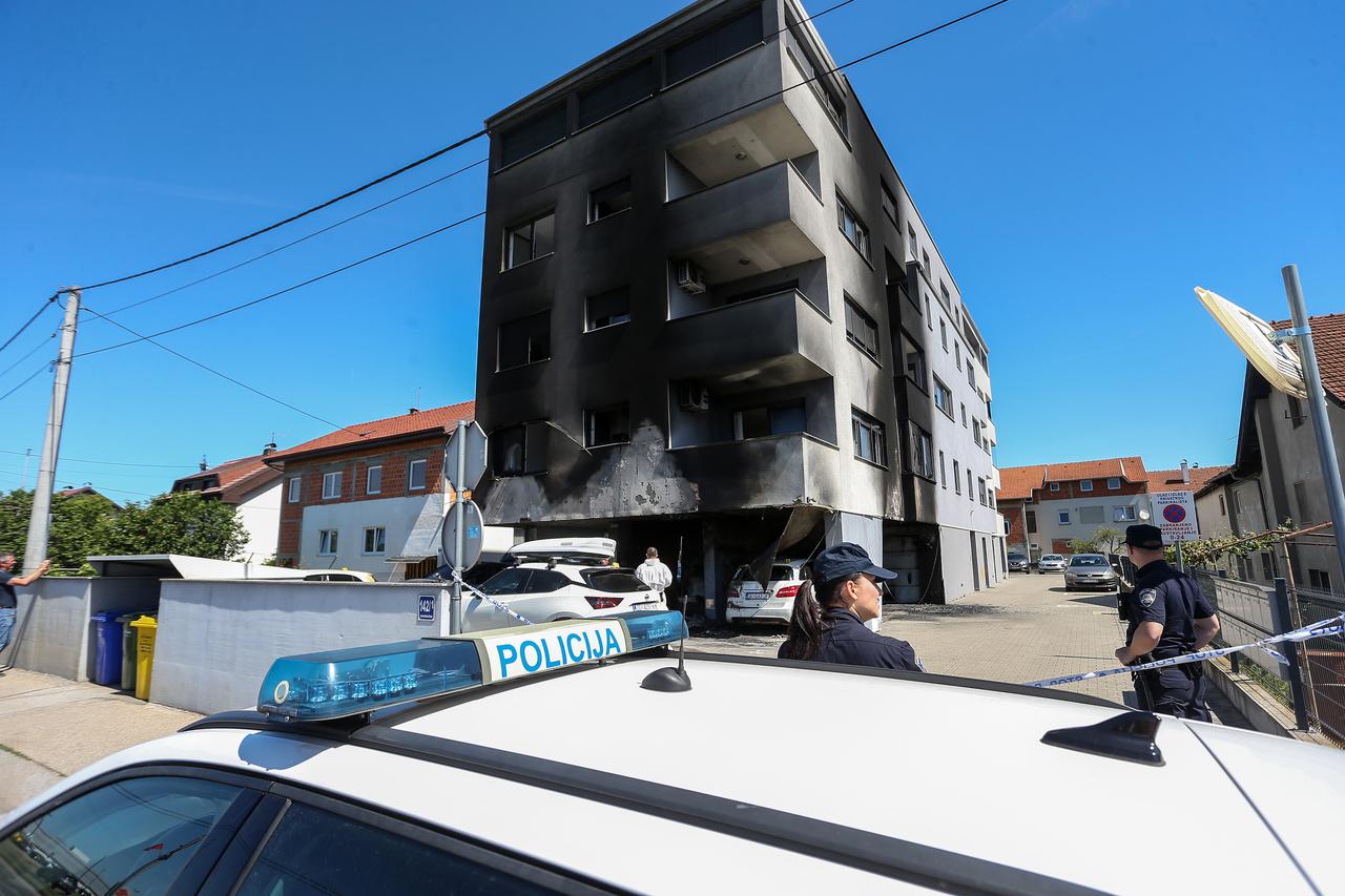 U Velikoj Gorici izgorjela dva Lamborghinija, stambena zgrada i druga vozila