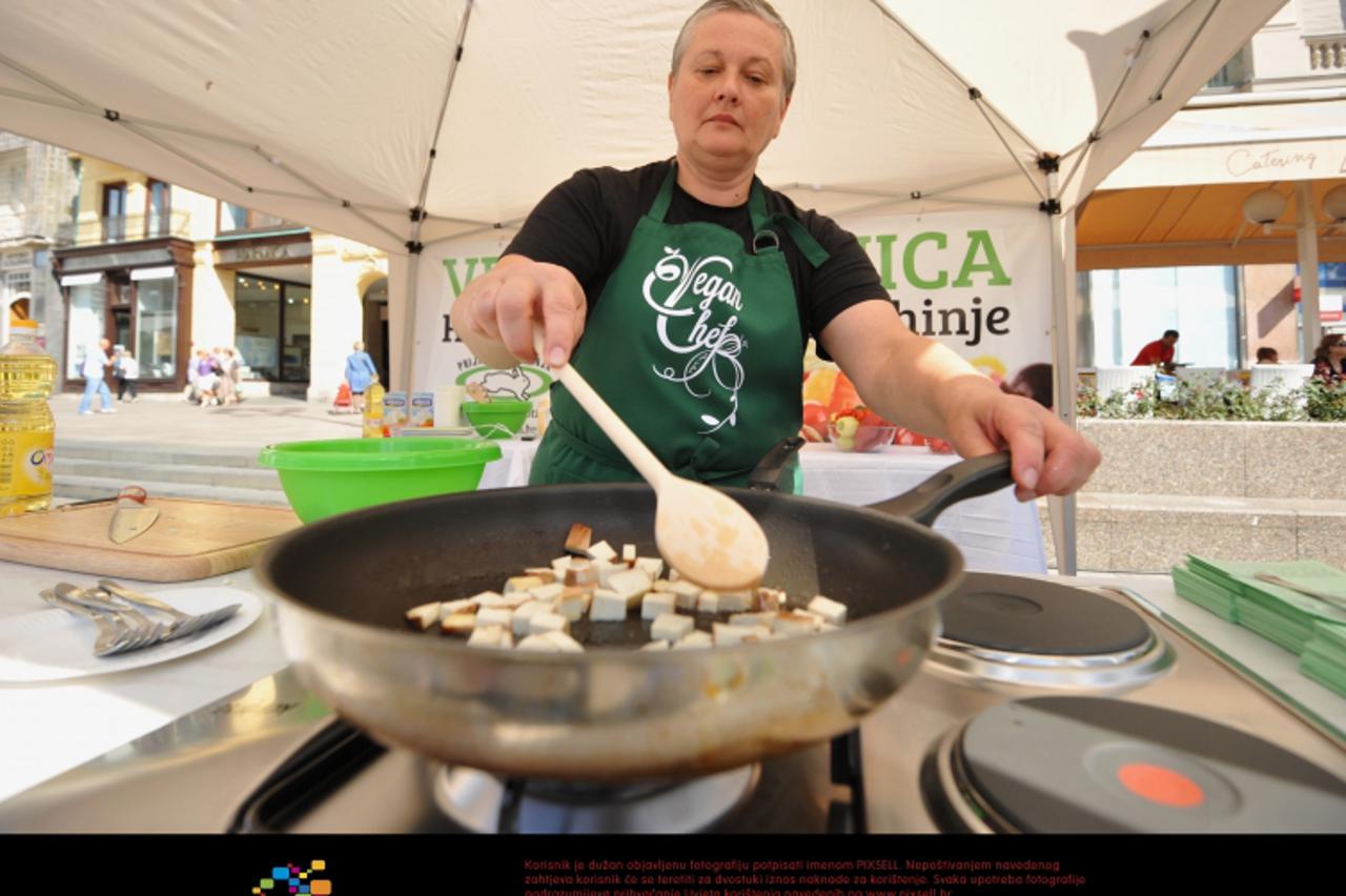 '08.09.2012., Zagreb - Na trgu bana Josipa Jelacica odrzava se 5. ZeGeVege - festival odrzivog zivljenja.  Photo: Marko Lukunic/PIXSELL'