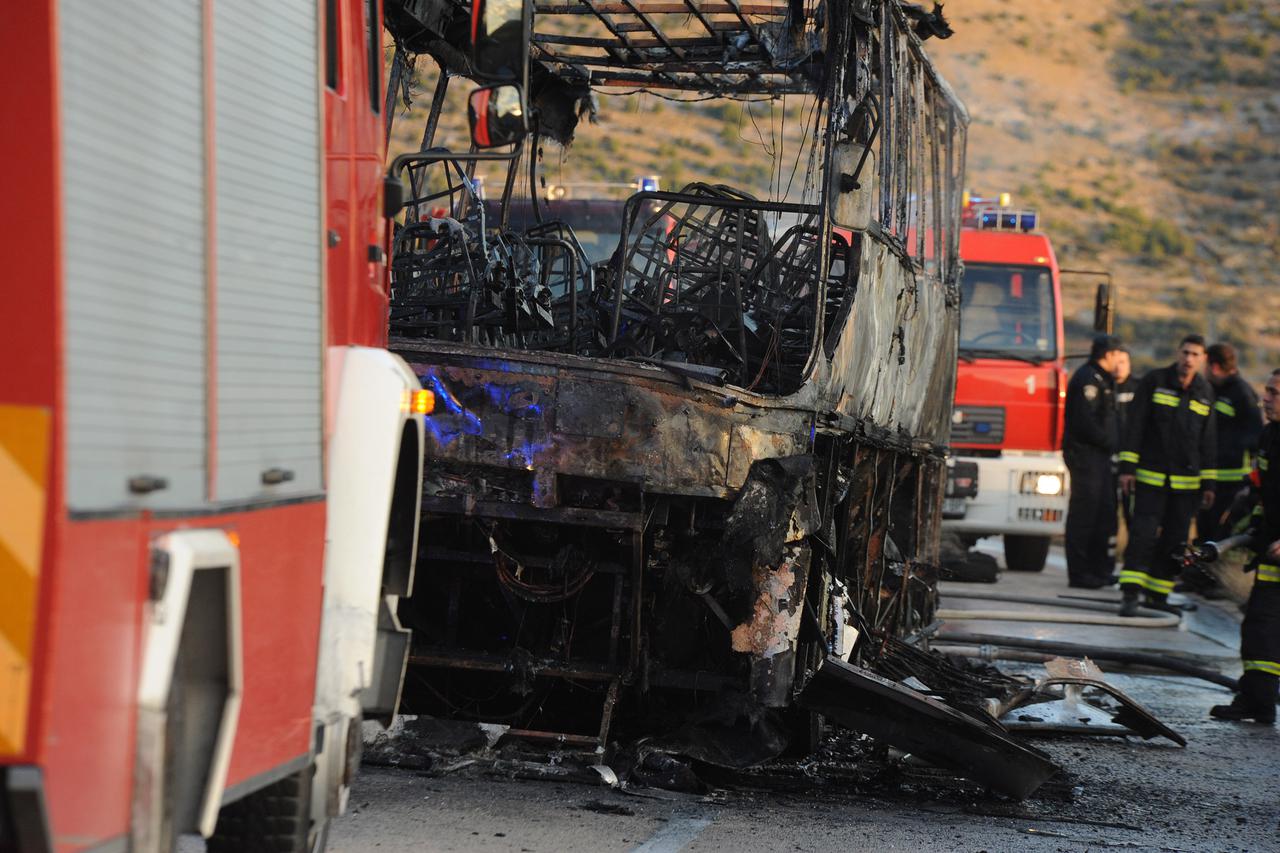 požar autobusa primošten