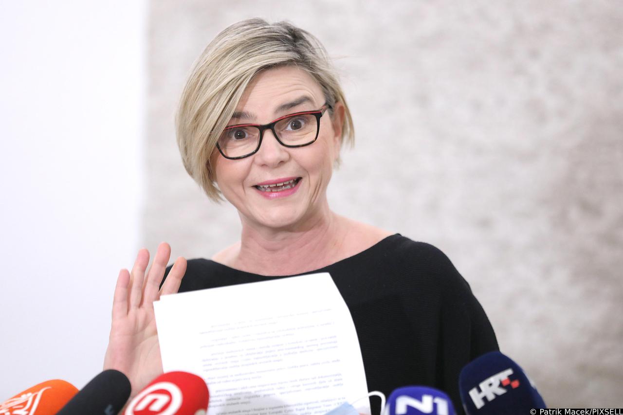 Zagreb: Sandra Benčić o današnjem glasovanju, obuci ukrajinskih vojnika i drugim temama
