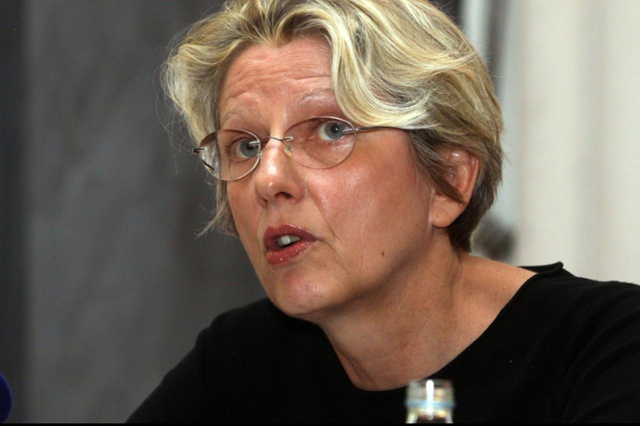 '14.06.2011., Novinarski dom, Perkovceva 2, Zagreb - Predavanje Indeks otvorenosti proracuna 33 hrvatska grada odrzali su predavaci iz Instituta za javne financije. Katarina Ott.  Photo: Zarko Basic/P