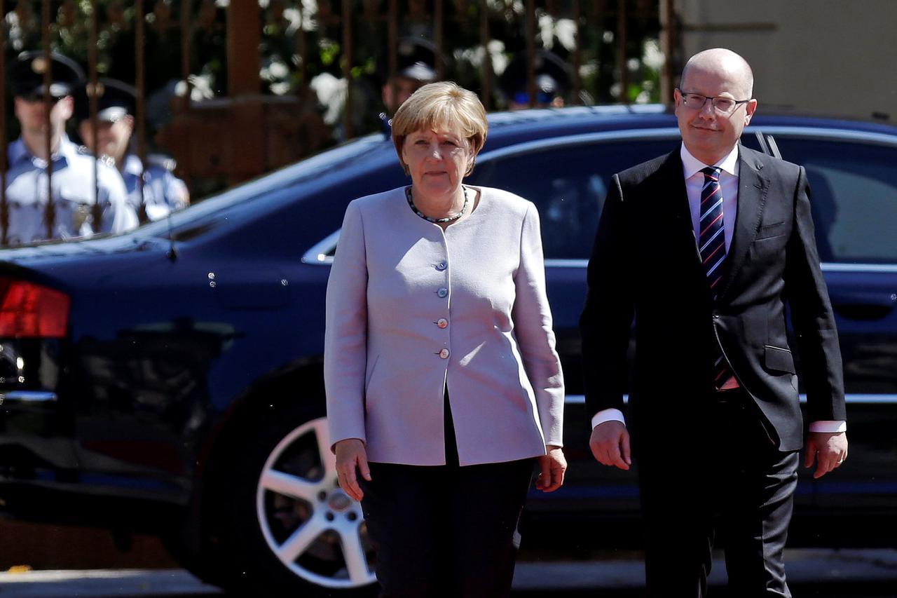 Angela Merkel u Pragu