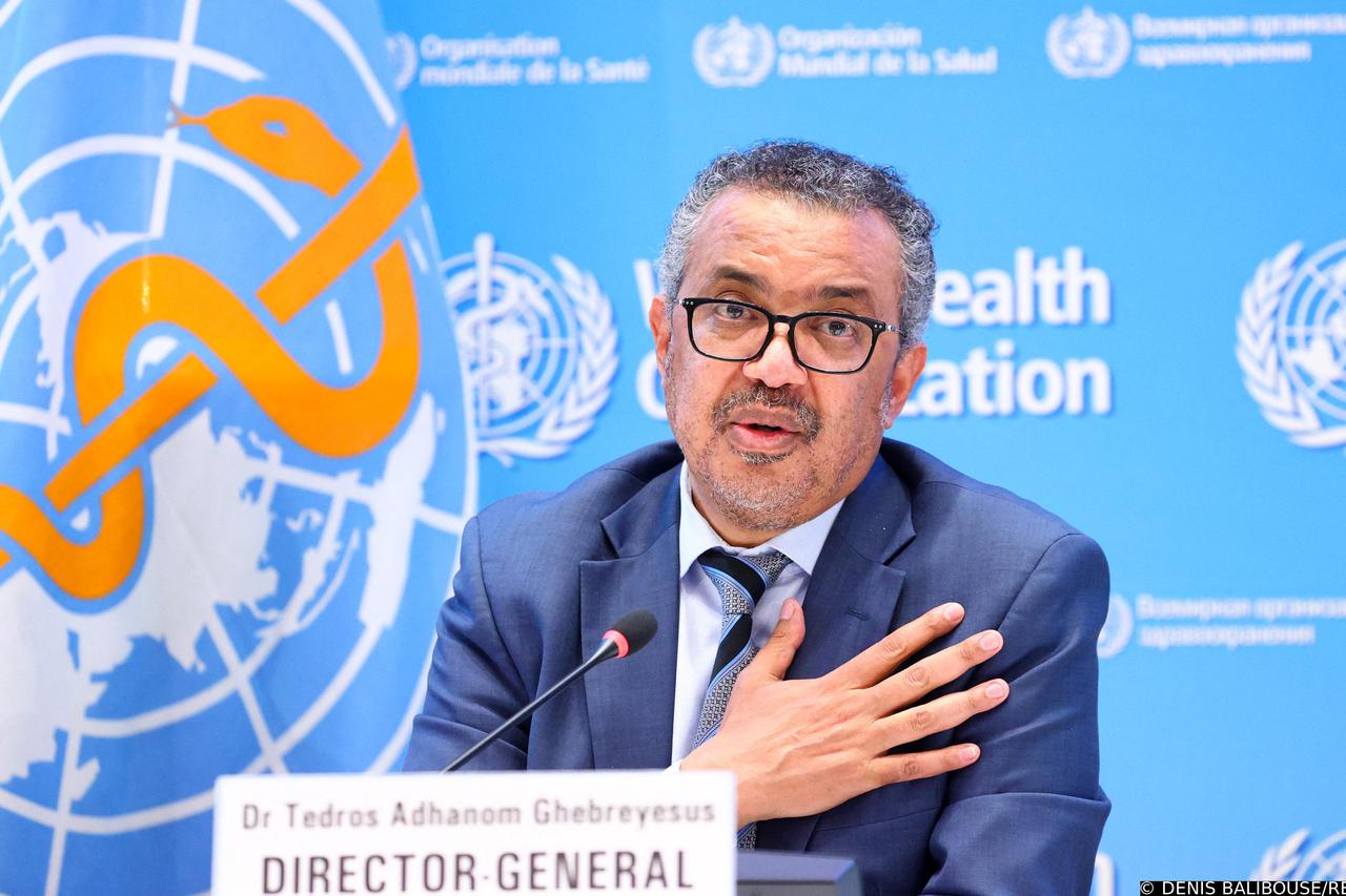 WHO Director-General Tedros Adhanom Ghebreyesus gives news conference in Geneva