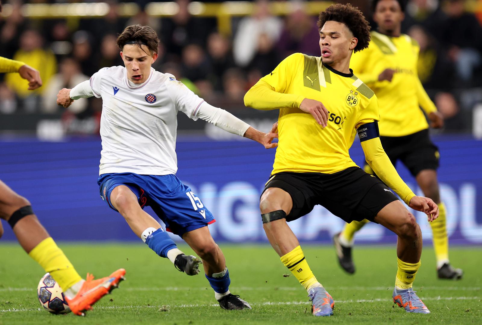 15.03.2023., stadion Signal Iduna Park, Dortmund, Njemacka - UEFA Liga prvaka mladih, cetvrtfinale, Borussia Dortmund - HNK Hajduk. Photo: Goran Stanzl/PIXSELL