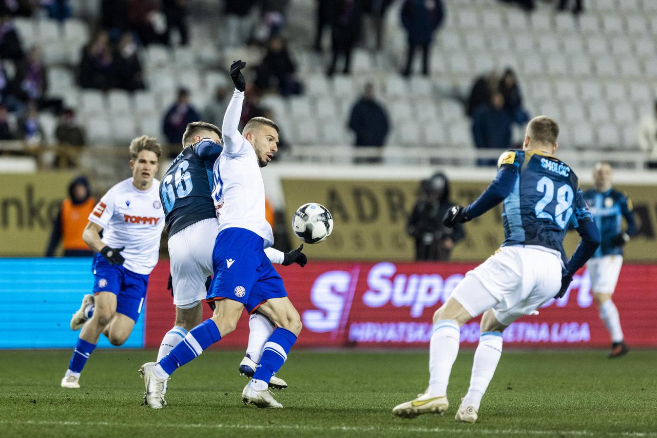 Susret 20. kola SuperSport HNL-a između Hajduka i Rijeke