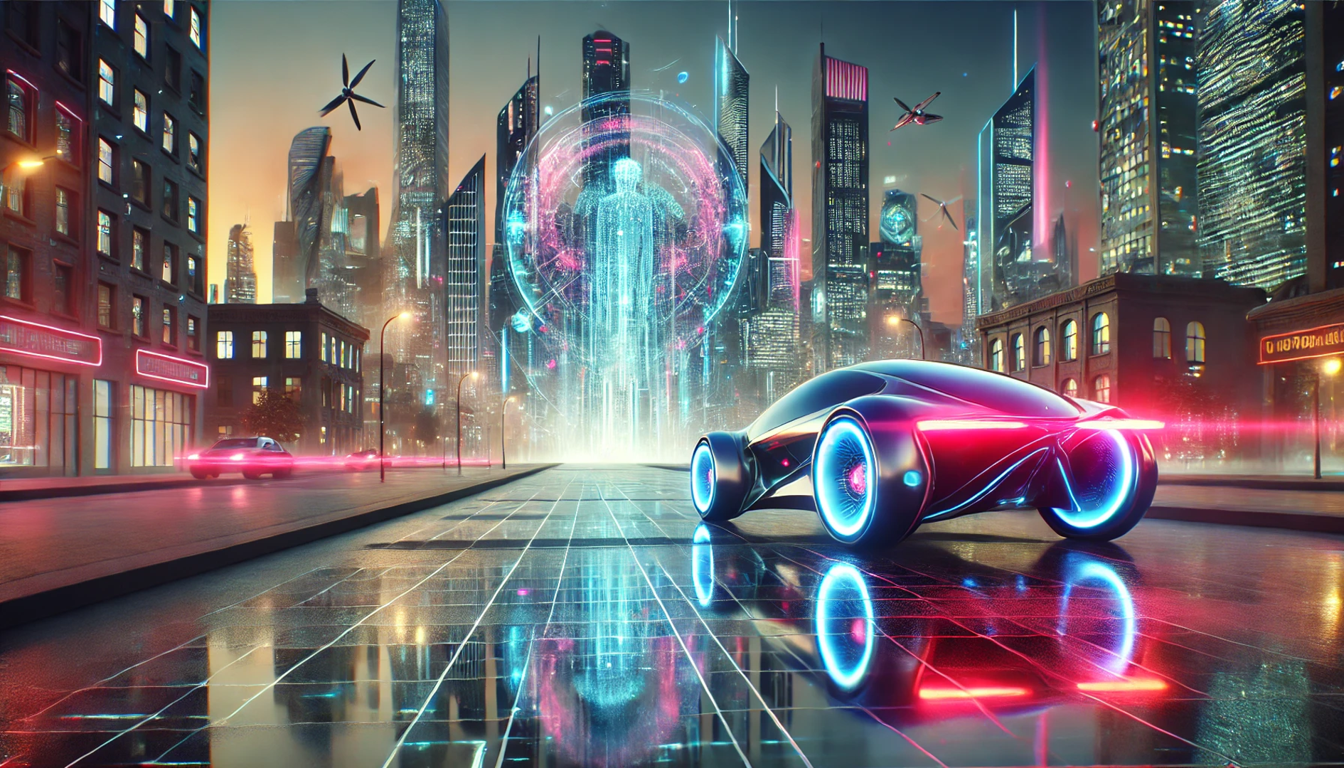 Što se tiče automobila, oni će možda izgledati ovako. 