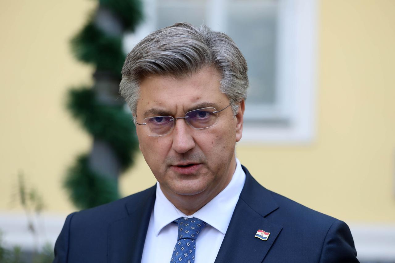 Zagreb: Andrej Plenković dao je izjavu za medije