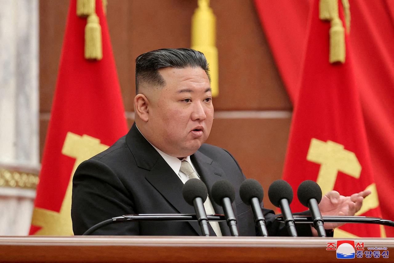 FILE PHOTO: The 7th enlarged plenary meeting of the 8th Central Committee of the Workers' Party of Korea (WPK) in Pyongyang