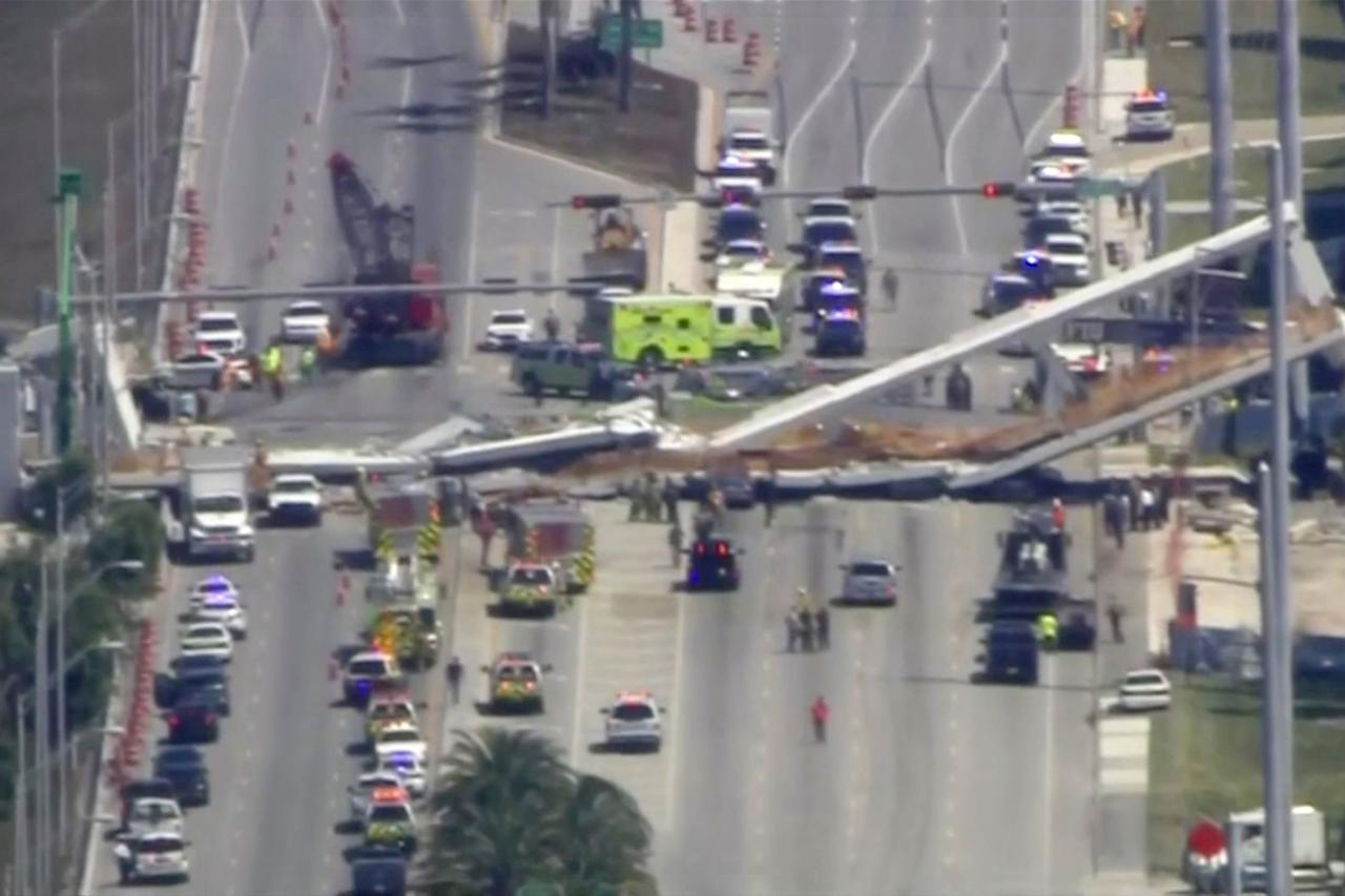 Urušeni most u Miamiju